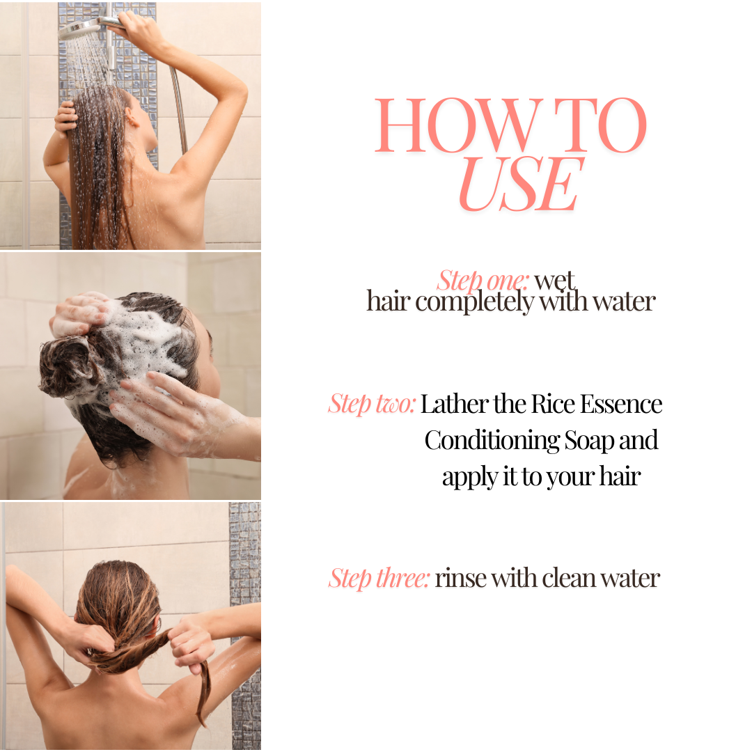 Natural Rice Hair Growth Shampoo Bar Anti-hair Loss Nourishing Hair Care